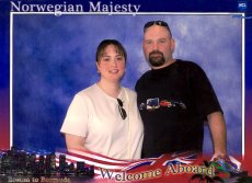 Adoptive Family Photo: Celebrating Our 5 Year Wedding <br>Anniversary on a Cruise to Bermuda, click to view bigger version