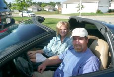 Adoptive Family Photo: Summer Fun in the Corvette, click to view bigger version