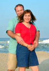 Adoptive Family Photo: Standing on the Beach, click to view bigger version