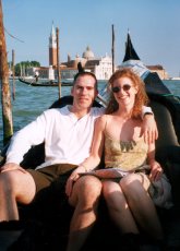 Adoptive Family Photo: Taking a Gondola Ride<br>in Venice, click to view bigger version