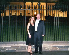 Adoptive Family Photo: Strolling Past the White House<br> After Celebrating Elise's Birthday <br>at Her Favorite Restaurant, click to view bigger version