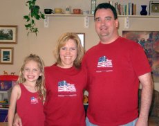 Adoptive Family Photo: Our Patriotic Family, click to view bigger version