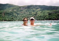 Adoptive Family Photo: Swimming Off the Coast of Haiti, click to view bigger version