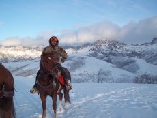 Adoptive Family Photo: Brian Riding in the Mountains Near Our Home, click to view bigger version