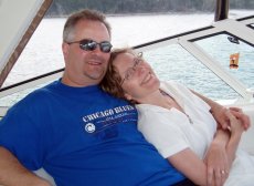Adoptive Family Photo: Relaxing on the Lake in Wisconsin, click to view bigger version