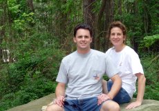 Adoptive Family Photo: Resting After a Hike, click to view bigger version