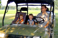 Adoptive Family Photo: 4-Wheeler Riding with Nephews, click to view bigger version
