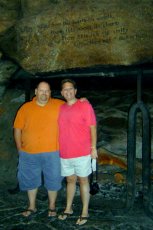Adoptive Family Photo: Visiting the World�s <br>Biggest Fireplace, click to view bigger version