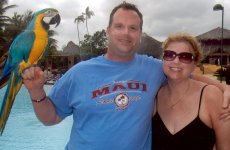 Adoptive Family Photo: At the Pool in Puerto Plata, click to view bigger version