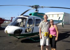 Adoptive Family Photo: Boarding the Chopper for Our Private<br> Tour of the Hawaiian Islands, click to view bigger version