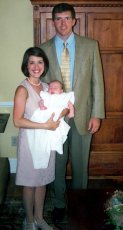 Adoptive Family Photo: Proud Godparents at<br>Our Nephew�s Baptism, click to view bigger version