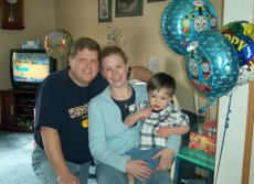 Adoptive Family Photo: Celebrating Seth's Second Birthday, click to view bigger version