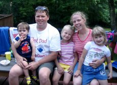 Adoptive Family Photo: After a Day of Swimming, click to view bigger version
