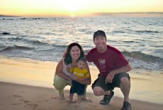 Adoptive Family Photo: Sunset in Maui, click to view bigger version