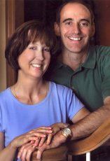 Adoptive Family Photo: In the Foyer of Home, <br>Heading Upstairs to Work<br>on the Baby�s Room, click to view bigger version