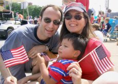Adoptive Family Photo: 4th of July Parade, click to view bigger version