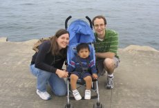 Adoptive Family Photo: Vacation at Lake Michigan, click to view bigger version