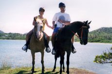 Adoptive Family Photo: Horseback Riding in the Islands, click to view bigger version