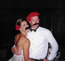 Adoptive Family Photo: Having fun at our wedding reception!, click to view bigger version