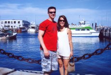 Adoptive Family Photo: A Beautiful Day on Boston Harbor, click to view bigger version