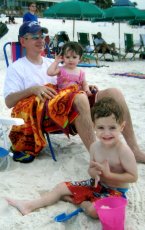 Adoptive Family Photo: On the Beach in Florida, click to view bigger version
