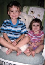 Adoptive Family Photo: Ryan & Hailey in the<br>Rocking Chair, click to view bigger version