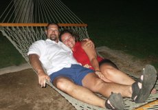 Adoptive Family Photo: It Doesn�t Get Much Better than <br>Relaxing on a Hammock in Hawaii, click to view bigger version