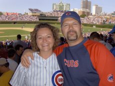 Adoptive Family Photo: At the Cubs Game, One of Our <br>Favorite Teams, click to view bigger version