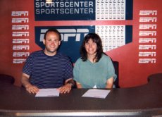 Adoptive Family Photo: Sportscasting at ESPN Zone in Florida!, click to view bigger version