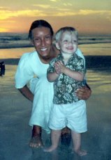 Adoptive Family Photo: Sharon with Our Nephew <br>on Vacation, click to view bigger version