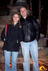 Adoptive Family Photo: Enjoying the Lights at the <br>Zoo, click to view bigger version
