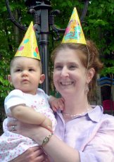 Adoptive Family Photo: Elizabeth at a Friend�s 1st <br>Birthday Party, click to view bigger version