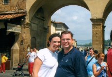 Adoptive Family Photo: On Ponte Vecchio in Florence, Italy, click to view bigger version