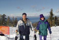 Adoptive Family Photo: Skiing at Lake Tahoe, click to view bigger version