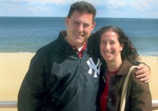 Adoptive Family Photo: Walking on the Boardwalk at the Jersey Shore, click to view bigger version