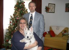 Adoptive Family Photo: With Shelby at Christmas, click to view bigger version