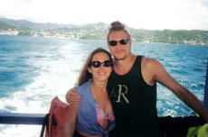 Adoptive Family Photo: On a Boat in Grenada, click to view bigger version