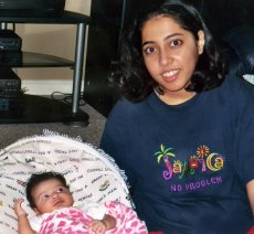Adoptive Family Photo: Shital with Her Younger Niece Natasha, click to view bigger version