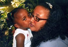 Adoptive Family Photo: Lana and Dulce at the Butterfly Exhibit<br>in the Museum of National History, NY, click to view bigger version