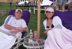 Adoptive Family Photo: Relaxing by the Pool on Summer Vacation, click to view bigger version