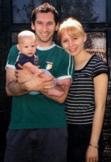 Adoptive Family Photo: With Our Friend�s Baby, Oliver, click to view bigger version