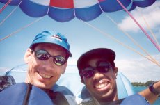 Adoptive Family Photo: Parasailing in Bermuda, click to view bigger version