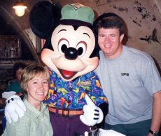 Adoptive Family Photo: Breakfast with Mickey, click to view bigger version