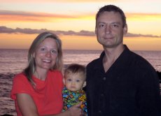 Adoptive Family Photo: Sunset in Hawaii, click to view bigger version