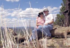 Adoptive Family Photo: Hiking Over Lava Fields in New Mexico, click to view bigger version