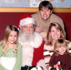 Adoptive Family Photo: A Visit with Santa, click to view bigger version