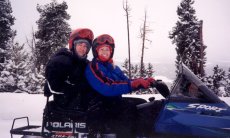 Adoptive Family Photo: Snowmobile Ride in Nevada, click to view bigger version