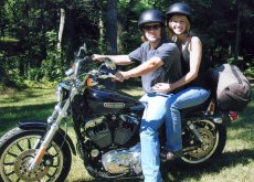 Adoptive Family Photo: Enjoying a Ride on Our<br>10th Anniversary, click to view bigger version
