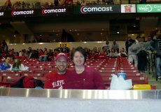 Adoptive Family Photo: At a Maryland Basketball Game, click to view bigger version