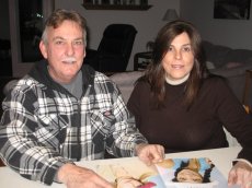 Adoptive Family Photo: At a Friend�s for Dinner, click to view bigger version
